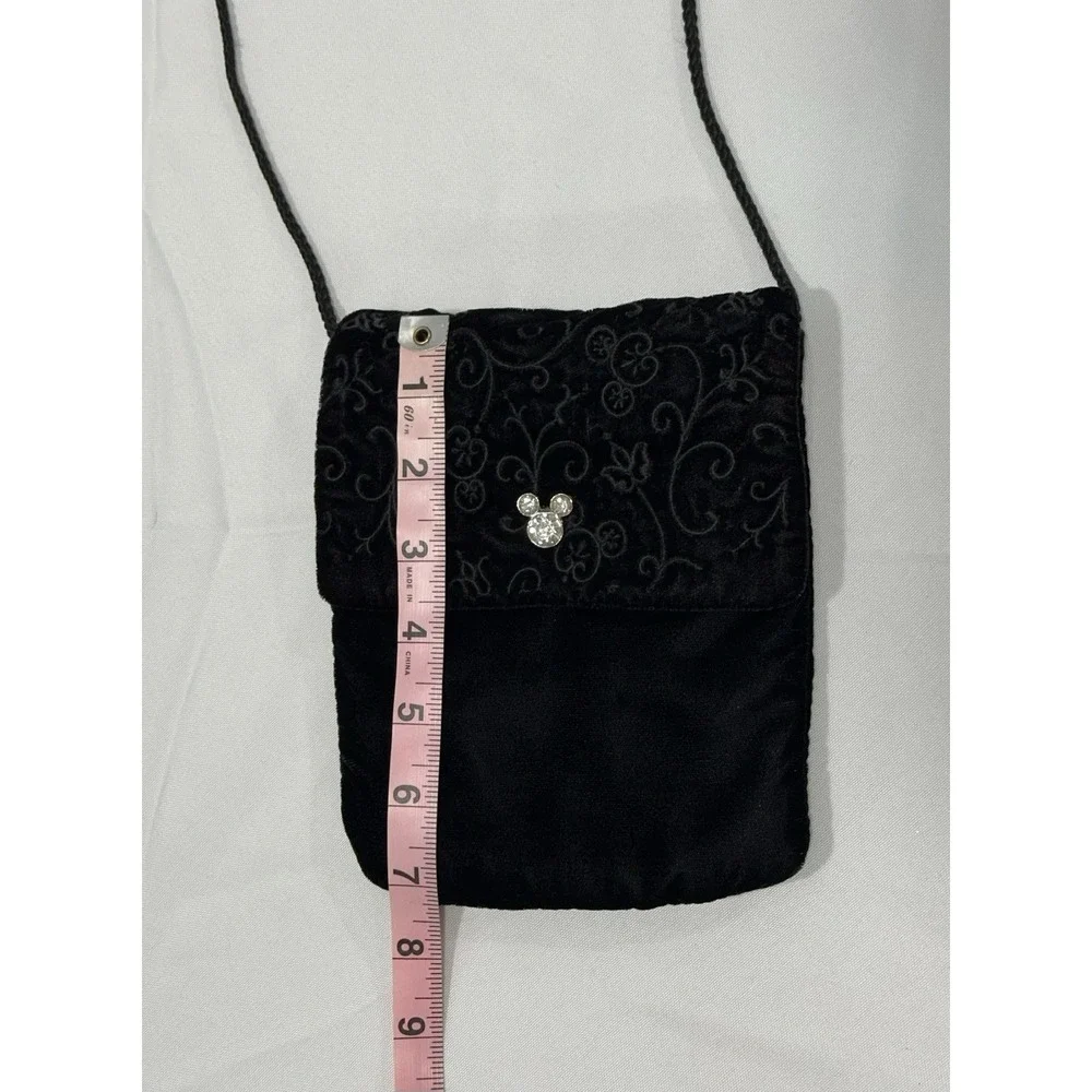 Black Disney Store Purse‎ With Mickey Mouse Accent EUC